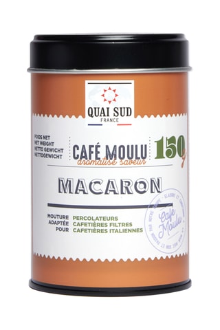 Café moulu aromatisé macaron - 150 g