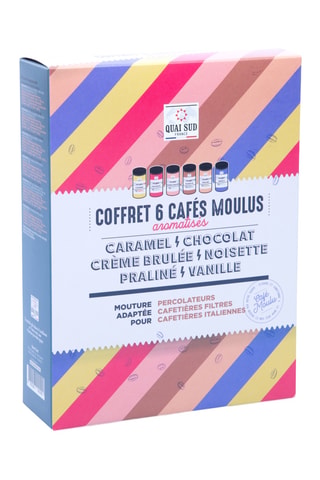 Coffret 6 cafés aromatisés - 75 g
