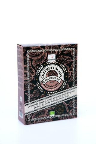 Coffret cacaos bio 6 recettes - 100 g