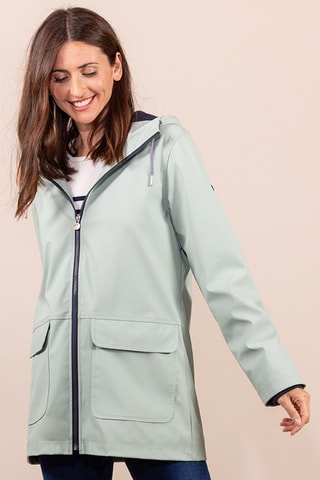 Impermeable con capucha - Verde claro