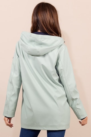 Impermeable con capucha - Verde claro
