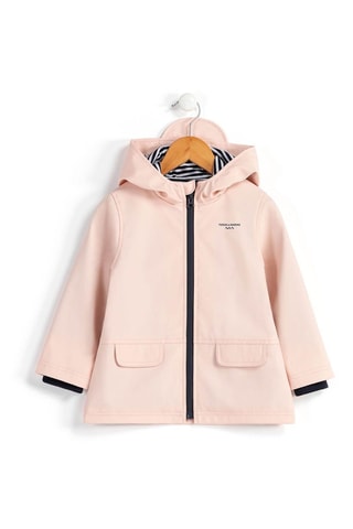Impermeable con capucha - Rosa pastel
