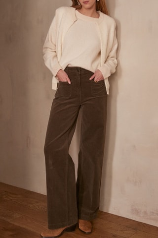 Cardigan in lana - Ecrù