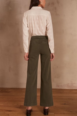 Pantalon large - Kaki