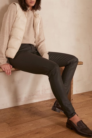 Pantaloni slim - Marrone scuro