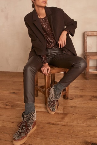 Pantaloni slim - Marrone scuro