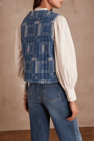 Giacca senza maniche in jeans - Blu