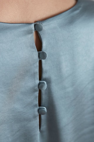 Robe droite - Bleu canard