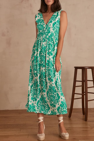 Abito midi - Verde chiaro