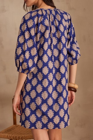 Abito a trapezio - Blu elettrico