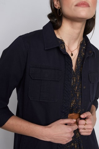 Sovracamicia in jeans - Navy