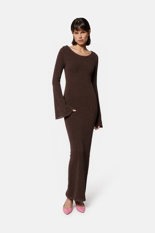 Robe longue Boniko - Marron