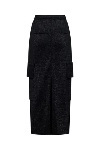 Jupe droite en laine Giorgius - Noir
