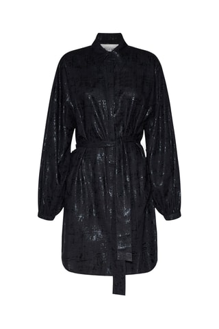 Robe chemise en lin Quarry - Noir