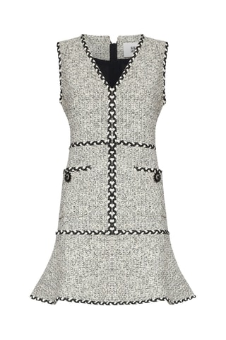Robe droite en tweed Wadi - Blanc
