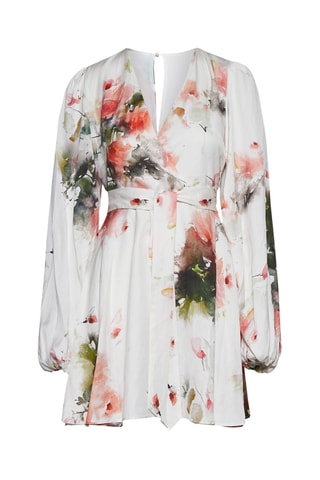 Robe patineuse Grieru - Blanc et rose
