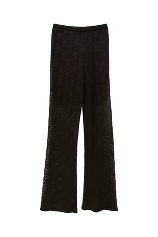 Pantalon en dentelle Haris - Noir