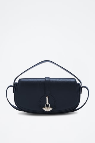 Sac bandoulière en cuir Toledo - Bleu