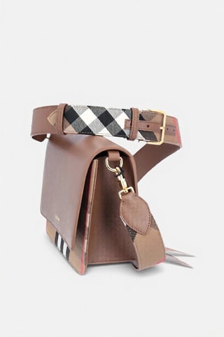 Sac bandoulière en cuir Ll Sm Bucket Lgl - Marron