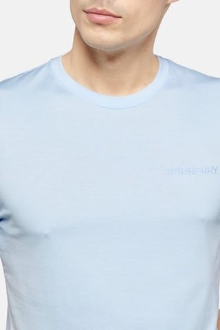 T-shirt Jenson Emb - Bleu pale