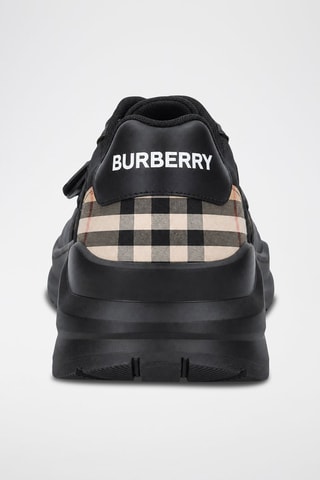 Baskets plateformes en cuir Ramsey - Noir
