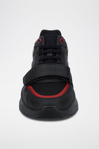 Baskets plateformes en cuir Ramsey - Noir