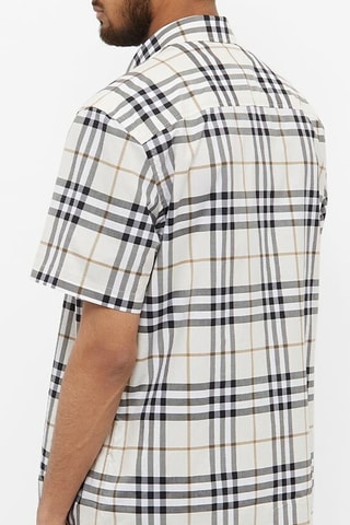 Chemise Shefford Ss Chk - Beige moderne