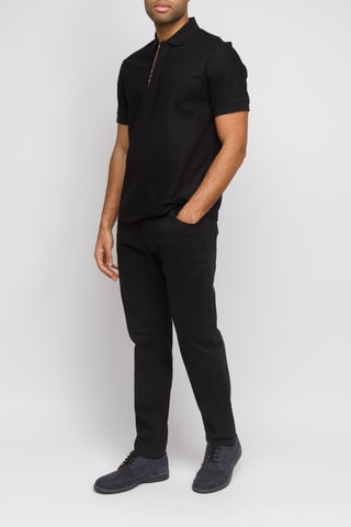 Polo Hartford SS Zp - Noir