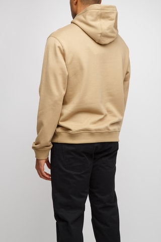 Sweat en coton à capuche - Archive beige