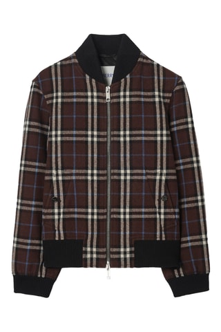 Bomber en laine Grantham - Marron