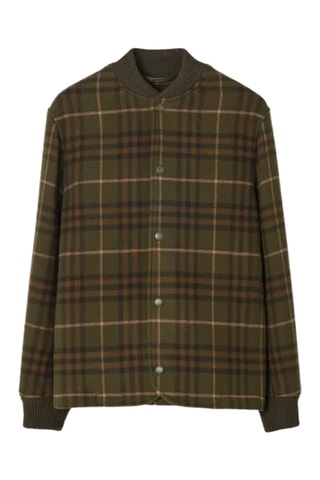Veste en laine et cachemire Barbon - Vert kaki