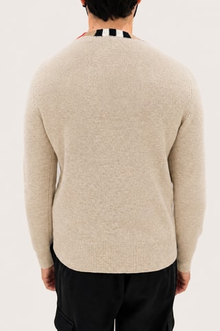 Pull en laine et cachemire Icon - Beige