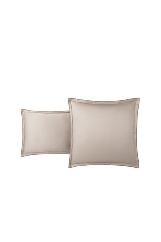 Taie d'oreiller en satin de coton 120 fils/cm² - Beige