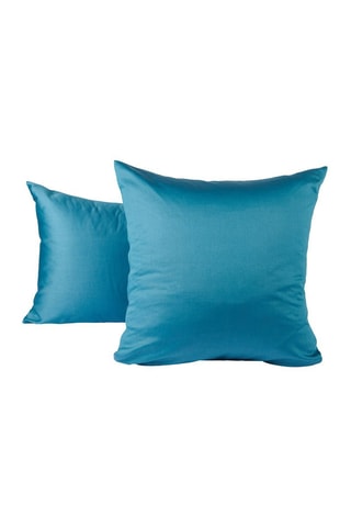 Taie d'oreiller en satin 80 fils/cm² Douce nuit - Bleu