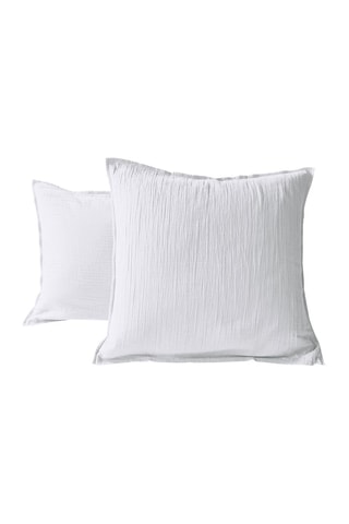 Taie d'oreiller en gaze de coton - Blanc