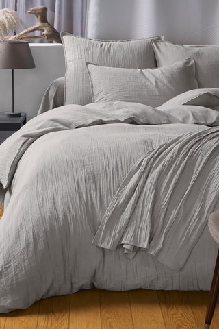 Housse de couette en gaze de coton - Gris
