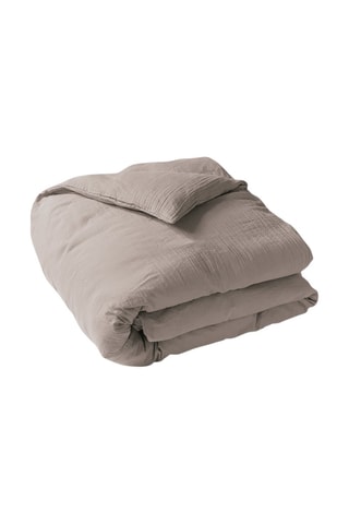 Housse de couette en gaze de coton - Gris