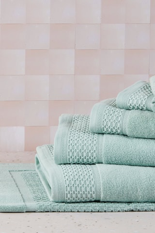 Serviette de toilette Unin - Vert - 50 x 100 cm