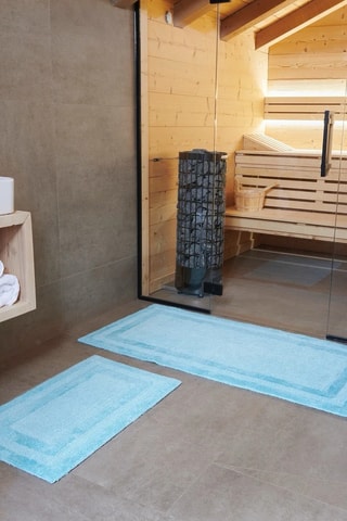 Tapis de bain Zephyr - Vert d'eau - 70 x 140 cm