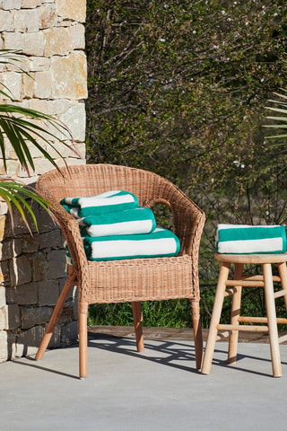 Drap de douche Les Planches - Vert - 70 x 140 cm