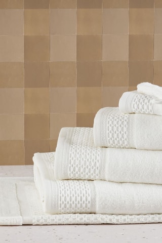 Drap de bain Unin - Ivoire - 100 x 150 cm