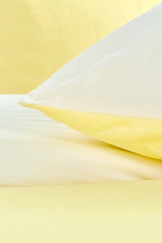 Parure de couette en percale de coton 70 fils/cm² Unie Bdp Bicolore - Bleu