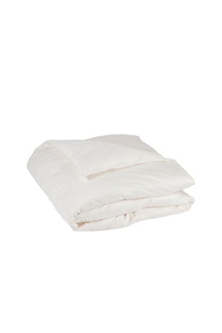 Housse de couette en satin de coton 80 fils/cm² Douce Nuit - Ivoire
