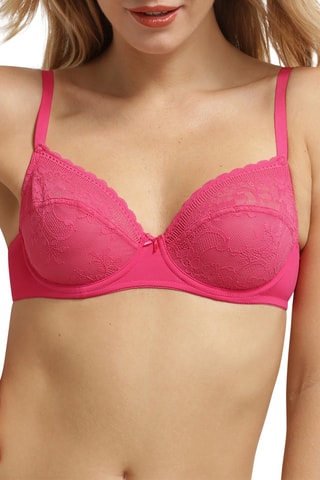 Soutien-gorge ampliforme Feminine Line - Rose vif