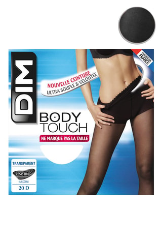 6 collants Body Touch Voile - 20 deniers - Noir 