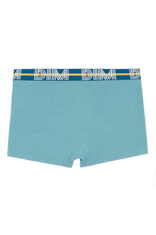 5 boxers   Powerful - Bleu, noir et vert d'eau