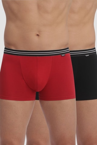 2 boxers Eco  - Rouge