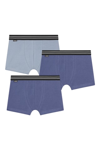 3 boxers Eco  Classic - Bleu