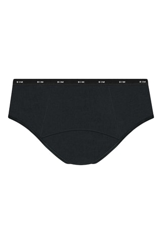 Boxer menstruel en coton biologique Protect Classic - Flux très abondant - Noir