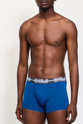 5 boxers   Powerful - Bleu et jaune